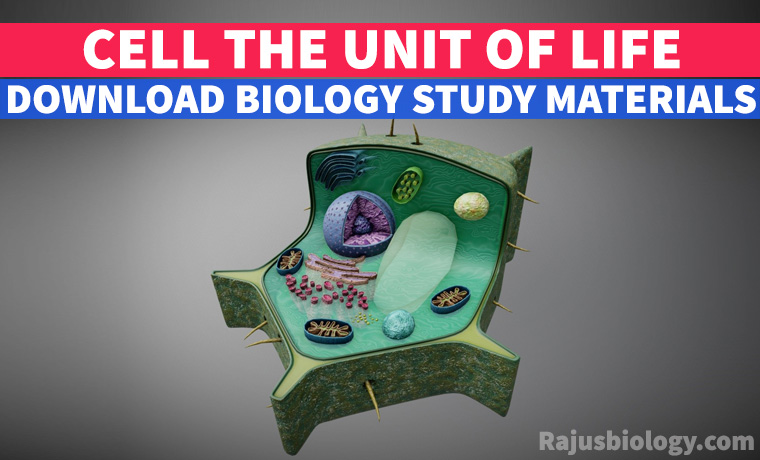 PDF Cell The Unit of Life Study Material Download