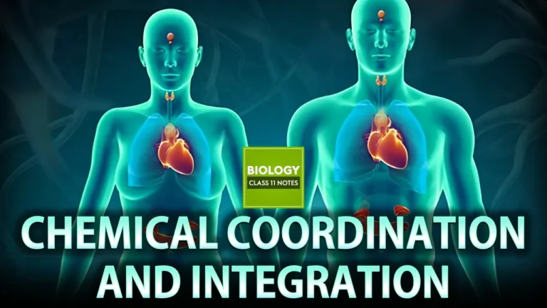 Chemical Coordination and Integration class 11 notes